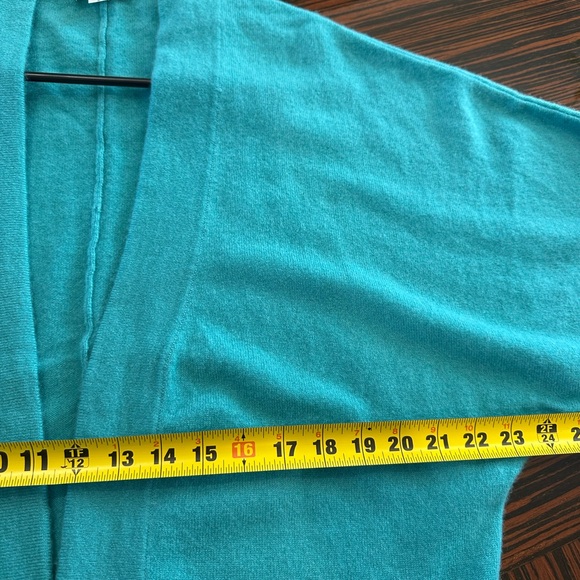 Garnet Hill 100% Cashmere Kimono Style Open Front Cardigan Sz M NWOT - Picture 6 of 7